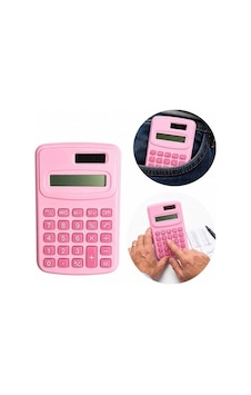 Pm-25421 Pembe Mini Hesap Makinesi Beyaz Eskitme Pm-25421 Pembe Mini Hesap Makinesi Beyaz Eskitme