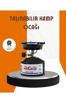 Mocamp Taşınabilir Metal Gövdeli Kamp Ocağı Seti Açık Bej