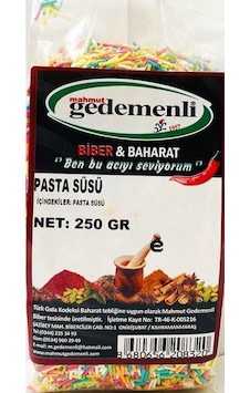 Mahmut Gedemenli Pasta Süsü 250 G Mahmut Gedemenli Pasta Süsü 250 G