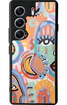 Tecno Camon 40 Pro Suluboya Retro Göz Tasarımlı Glossy Telefon Kılıfı Uyumlu Çok Renkli Tecno Camon 40 Pro Suluboya Retro Göz Tasarımlı Glossy Telefon Kılıfı Uyumlu Çok Renkli