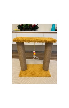 Kedi Tırmalama -kedi Oyun Alanı-peluş Kumaş Kaplı Kedi Yatağı Sarı Kedi Tırmalama -kedi Oyun Alanı-peluş Kumaş Kaplı Kedi Yatağı Sarı