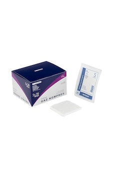 Kuteks Steril Gaz Kompres 7,5cm X 7,5cm 4 Kat 5x20 Adet 100lü Kuteks Steril Gaz Kompres 7,5cm X 7,5cm 4 Kat 5x20 Adet 100lü