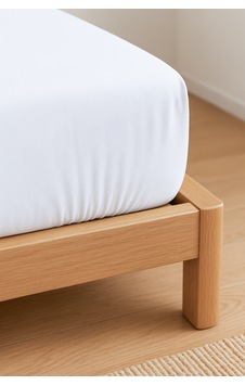 Purecomfort %100 Pamuk Ranforce Çift Kişilik Lastikli Çarşaf 160x200 Beyaz Beyaz