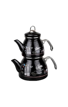 Tantitoni Love Menu Emaye Çaydanlık Takımı 980ml/2200ml Beyaz Tantitoni Love Menu Emaye Çaydanlık Takımı 980ml/2200ml Beyaz