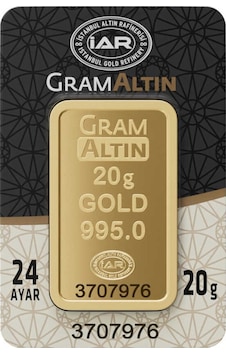 20 Gr 24 Ayar İar Gram Altın