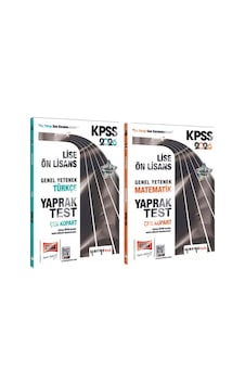 Yargı Yayınları 2026 Kpss Lise Ön Lisans Genel Yetenek Türkçe Ve Matematik Yaprak Test Seti 2 Kitap Yargı Yayınları 2026 Kpss Lise Ön Lisans Genel Yetenek Türkçe Ve Matematik Yaprak Test Seti 2 Kitap