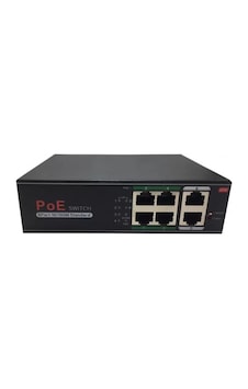 Avenir AV-H1064PLS 4 Port + 2 UPLINK 60 W Full Poe 10/100 Yönetilemez Switch