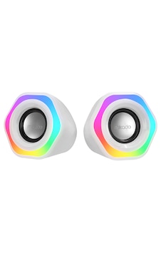 Mıkado Md-176 2.0 3w 2 Beyaz Rgb Aydınlatmalı Usb + 3.5mm Usb 5v Mıkado Md-176 2.0 3w 2 Beyaz Rgb Aydınlatmalı Usb + 3.5mm Usb 5v