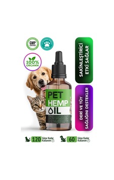 Kenevir Yağı - Kedi Köpek Sakinleştirici - Stres, Artrit, Nöbet, İştah, Uyku Takviyesi