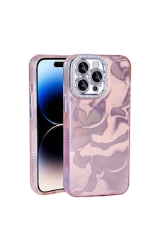 Apple Uyumlu iPhone 14 Pro Max Kılıf Airbagli Parlak Taş Detay Tasarımlı Zore Esila Kapak Apple Uyumlu iPhone 14 Pro Max Kılıf Airbagli Parlak Taş Detay Tasarımlı Zore Esila Kapak