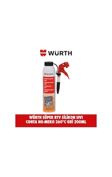 Würth Süper Rtv Silikon Sıvı Conta No-meko 260 C Gri 200 Ml Yüksek Sıcaklık Dayanımlı Sızdırmazlık Bileşiği Würth Süper Rtv Silikon Sıvı Conta No-meko 260 C Gri 200 Ml Yüksek Sıcaklık Dayanımlı Sızdırmazlık Bileşiği