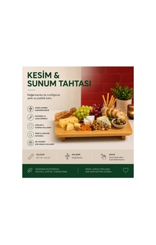 Bambu Kesim Ve Sunum Tahtası Idikdörtgen, Yükseltili Demonte Ahşap Servis Standı Ve Kesim Tahtası 34 22 6,5cm Kahverengi1 Bambu Kesim Ve Sunum Tahtası Idikdörtgen, Yükseltili Demonte Ahşap Servis Standı Ve Kesim Tahtası 34 22 6,5cm Kahverengi1