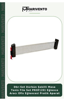 Dbr-set Dürbün Şekilli Masa Tenis File Set Prof 20 Eğlence Aracı Ofis Eğlencesi Pratik Aparat Belirtilmemiş