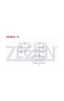 Toyota Corolla 1.4 Vvt-ı 2002-2007 Ön Fren Balatası İkazlı F5104 Toyota Corolla 1.4 Vvt-ı 2002-2007 Ön Fren Balatası İkazlı F5104