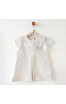 Andywawa Kız Bebek Elbise Dress Baby Chic Anw-ac26644 Ekru Andywawa Kız Bebek Elbise Dress Baby Chic Anw-ac26644 Ekru