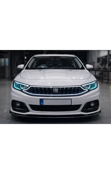 Fiat Egea 2020 Üzeri Makyajlı Ön Panjur Parlak Siyah Led Li Sedan & Hb Uyumlu