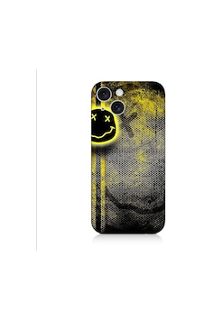 Apple Uyumlu iPhone 15 Plus Gülen Yüz Desenli Silikon Kılıf Silikon Apple Uyumlu iPhone 15 Plus Gülen Yüz Desenli Silikon Kılıf Silikon