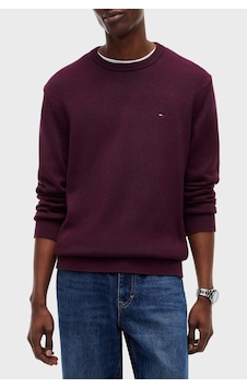 Tommy Jeans Logolu Pamuklu Slim Fit Bisiklet Yaka Örme Kazak Erkek Kazak Dm0dm21787 V11 Bordo Tommy Jeans Logolu Pamuklu Slim Fit Bisiklet Yaka Örme Kazak Erkek Kazak Dm0dm21787 V11 Bordo