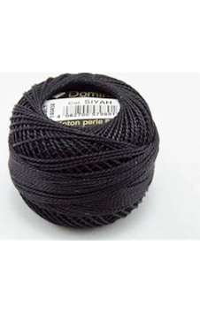 Coats Domino Koton Perle No:8 Nakış Ipi Siyah Coats Domino Koton Perle No:8 Nakış Ipi Siyah