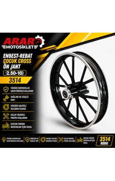 Enbest-rebat Çocuk Cross Arka Jant 2.50-10 -3515 Enbest-rebat Çocuk Cross Arka Jant 2.50-10 -3515