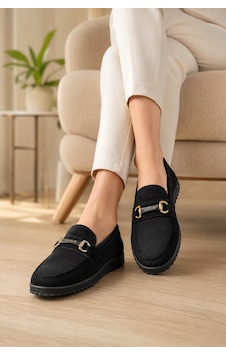 Homiro Kadın Günlük Loafer Ayakkabı Siyah Homiro Kadın Günlük Loafer Ayakkabı Siyah