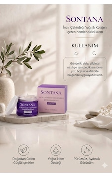 Sontana İncir Çekirdeği Yağı Ve Kolajen İçeren Nemlendirici Krem 50 ML Sontana İncir Çekirdeği Yağı Ve Kolajen İçeren Nemlendirici Krem 50 ML