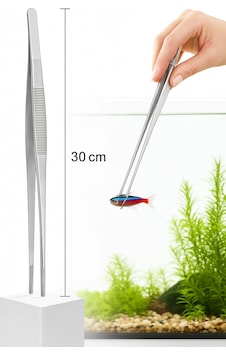 Uzun 30 Cm Çelik Cımbız - Akvaryum Maşası Uzun 30 Cm Çelik Cımbız - Akvaryum Maşası