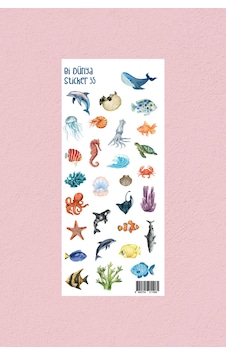 M35 Okyanus Temalı Sticker Seti Çok Renkli M35 Okyanus Temalı Sticker Seti Çok Renkli
