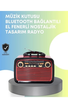 Taşınabilir Bluetooth Hoparlör Modern Teknoloji İle Nostaljik Radyo Deneyimi, Fm/am Fonksiyonu Taşınabilir Bluetooth Hoparlör Modern Teknoloji İle Nostaljik Radyo Deneyimi, Fm/am Fonksiyonu