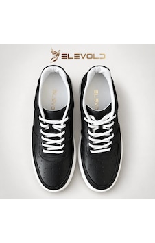 Elevold Tuna Hakiki Deri 6 Cm Boy Uzatan Erkek Spor Ayakkabı 54890 Beyaz Sıyah Elevold Tuna Hakiki Deri 6 Cm Boy Uzatan Erkek Spor Ayakkabı 54890 Beyaz Sıyah
