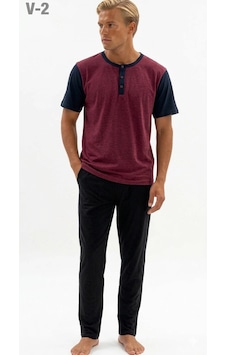 Alfa Aksesuar 03 Kly Battal Erkek Pijama Takımı 2205 Bordo Alfa Aksesuar 03 Kly Battal Erkek Pijama Takımı 2205 Bordo