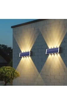 Güneş Enerjili Led Aplik Ct 8010 - Solar Enerjili Bahçe Aydınlatm