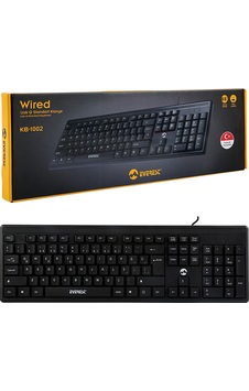 Everest Kb-1002 Usb Q Standart Klavye Everest Kb-1002 Usb Q Standart Klavye