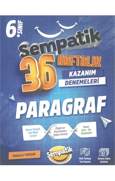 Ünlüler Karması 6. Sınıf Sempatik Serisi Paragraf 36 Haftalık Kazanım Denemeleri Ünlüler Karması 6. Sınıf Sempatik Serisi Paragraf 36 Haftalık Kazanım Denemeleri