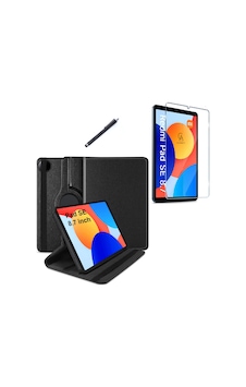 Xiaomi Redmi Pad Se 8.7 Inç Uyumlu 360 Dönebilen Standlı Tablet Kılıfı Ekran Koruyucu Ve Kalem Seti