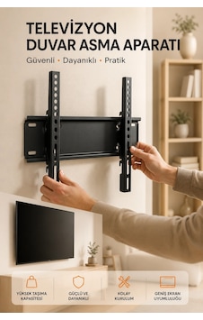 Yüksek Taşıma Kapasiteliniversal Tv Duvar Askı Aparatı 32-42 İnç Güvenli Sabitleme Sistemi - Htctduczzz22-42inçarasıtvtutucu-44 Yüksek Taşıma Kapasiteliniversal Tv Duvar Askı Aparatı 32-42 İnç Güvenli Sabitleme Sistemi - Htctduczzz22-42inçarasıtvtutucu-44