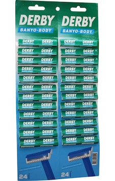 Derby Banyo Body Tek Bıçak Kartelalı Jilet 48pcs 5468