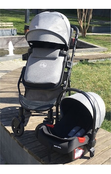 Maxi Taxi Fast Pro Travel Sistem Bebek Arabası - Cotton Grey Maxi Taxi Fast Pro Travel Sistem Bebek Arabası - Cotton Grey