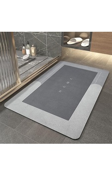 Banyo Paspası-süper Emici-kaymaz Tabanlı Banyo Ve Abdest Paspası-kare Gri 50 70 Sku: Zeusstk269c4c5f3a 000 Açık Krem