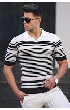 Madmext Siyah Polo Yaka Erkek Tişört 5083 Madmext Siyah Polo Yaka Erkek Tişört 5083