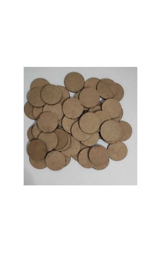 5 Cm Çapında 25 Adet Yuvarlak 3mm Mdf - Diğer