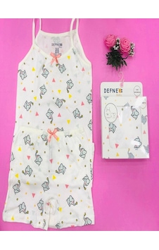 Defne Baby Pamuklu Kız Çocuk Atlet Boxer İç Çamaşır Takımı-610 Çok Renkli Defne Baby Pamuklu Kız Çocuk Atlet Boxer İç Çamaşır Takımı-610 Çok Renkli
