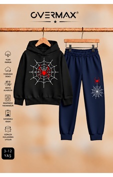 Overmax Örümcek Ağ Baskılı Kapüşonlu Sweatshirt & Eşofman Altı Takım 3-12 Yaş Siyah Üst-lacivert Alt - 921046944 Siyah Üst-lacivert Alt Overmax Örümcek Ağ Baskılı Kapüşonlu Sweatshirt & Eşofman Altı Takım 3-12 Yaş Siyah Üst-lacivert Alt - 921046944 Siyah Üst-lacivert Alt