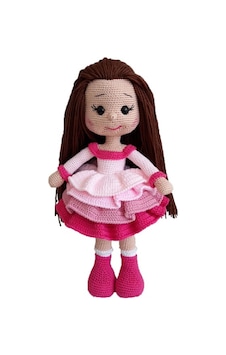 Amigurumi Organik Oyuncak Bebek Marul Kız Amigurumi Organik Oyuncak Bebek Marul Kız