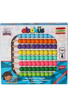 8455 Ahşap Ayaksız Abaküs Çok Renkli