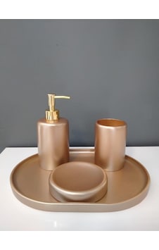 Selim Dekor 4 Parça Banyo Seti Victoria Vizon Selim Dekor 4 Parça Banyo Seti Victoria Vizon