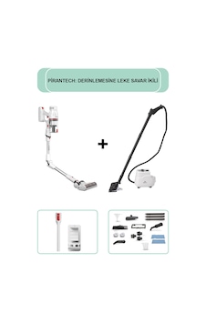 Pirantech ES-330 Pro Dikey Süpürge & CB-103A Profesyonel Buharlı Temizleyici Pirantech ES-330 Pro Dikey Süpürge & CB-103A Profesyonel Buharlı Temizleyici