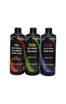 Trendwax 500ml 3 Lü Set Kalın Pasta, Orta Pasta Ve Koruyucu Cila Wax Seti Trendwax 500ml 3 Lü Set Kalın Pasta, Orta Pasta Ve Koruyucu Cila Wax Seti