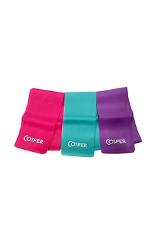 Cosfer Csfplo 3 Lü 120x7.5 Üçlü Pilates Bandı Cosfer Csfplo 3 Lü 120x7.5 Üçlü Pilates Bandı