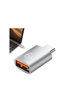 Schitec 6a Type-c To Usba Dönüştürücü Adaptör Hızlı Şarj Ve Veri Aktarım Adaptörü Gümüş J624 Schitec 6a Type-c To Usba Dönüştürücü Adaptör Hızlı Şarj Ve Veri Aktarım Adaptörü Gümüş J624